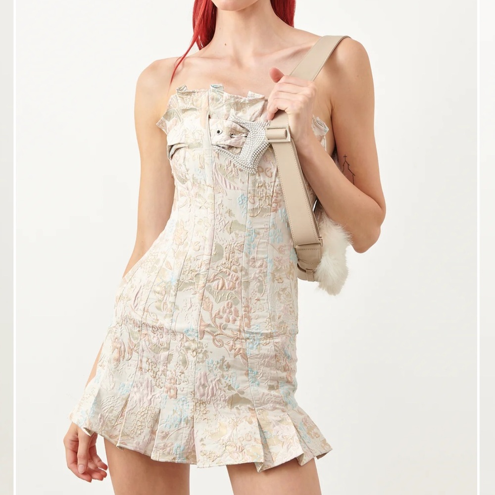 Poster Girl Calamity Corset Brocade Dress, NWT